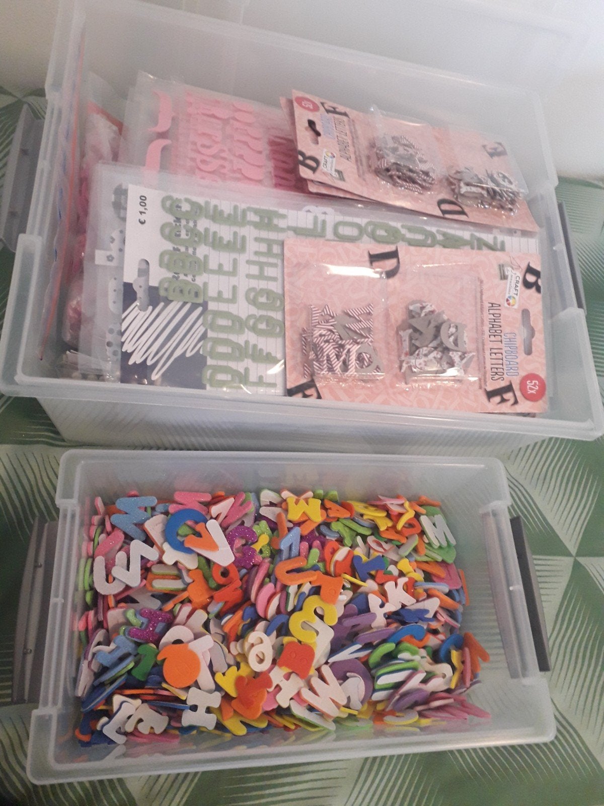 scrapbook plakletters en pailletjes, Ophalen, Nieuw, Versiering of Embellishment