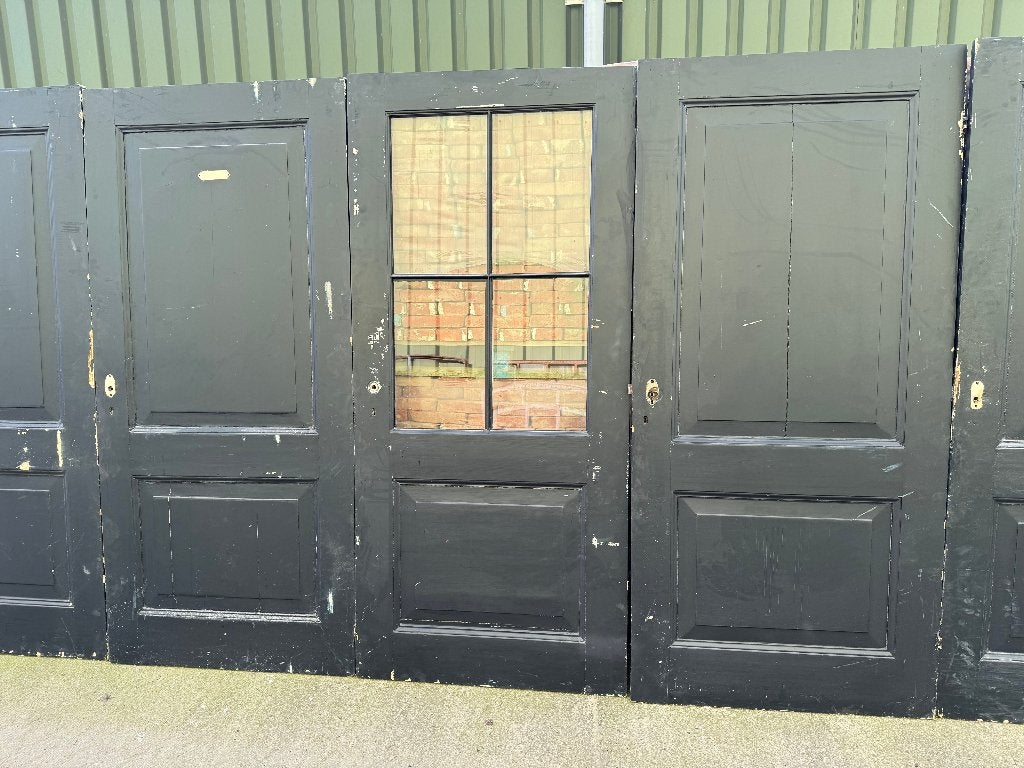 Serie antieke paneel deuren 6 stuks., Ophalen