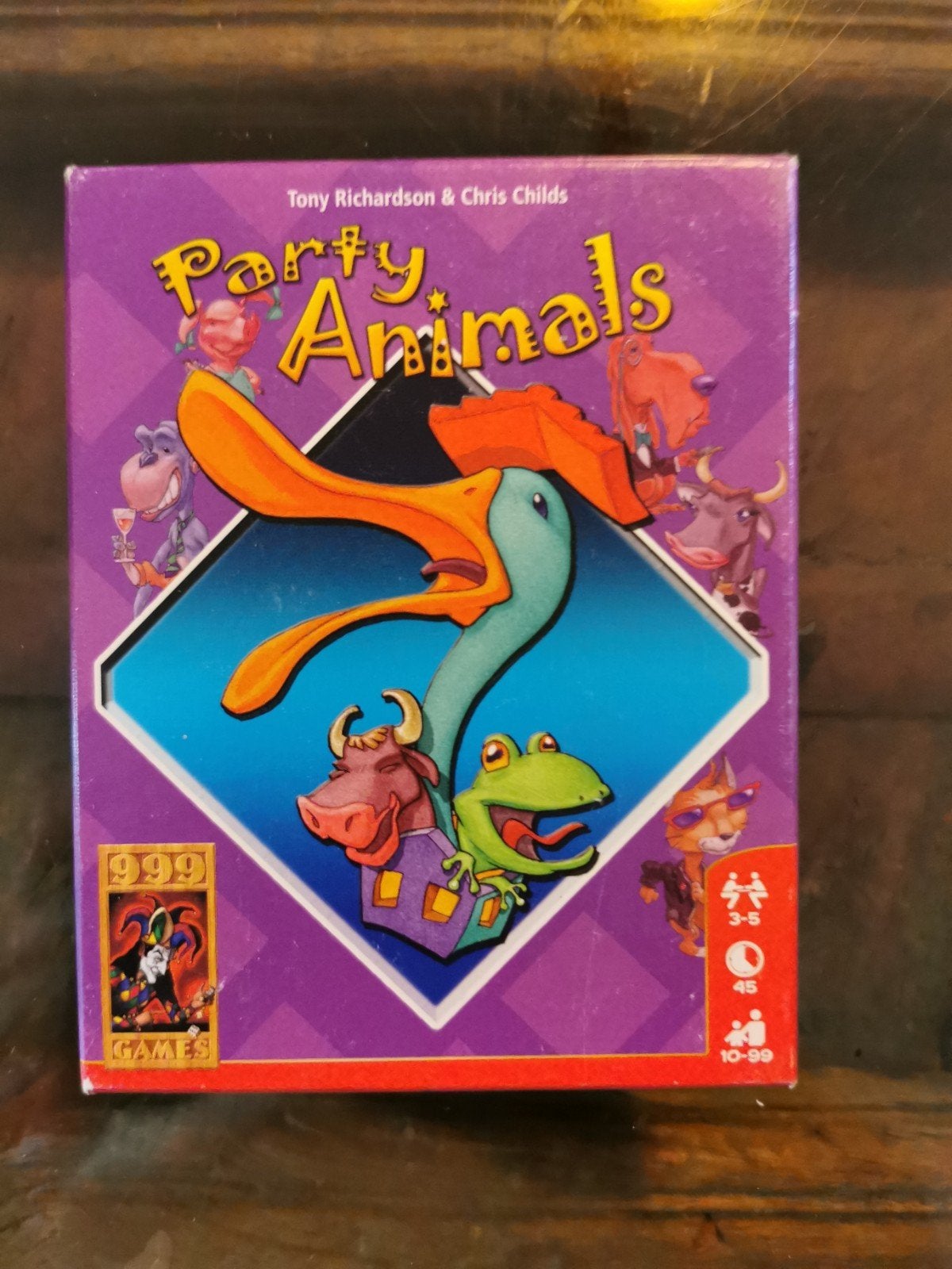 Party Animals - Het knotsgekke partyspel van 999 Games, Vijf spelers of meer, Ophalen of Verzenden, Gebruikt, 999 Games