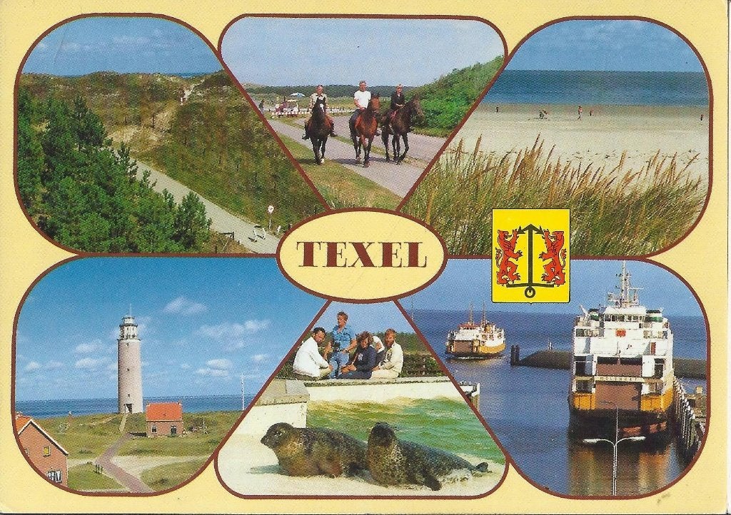 Kr3156 Gelopen ansichtkaart texel, Ophalen of Verzenden, Voor 1920, Gelopen, Friesland
