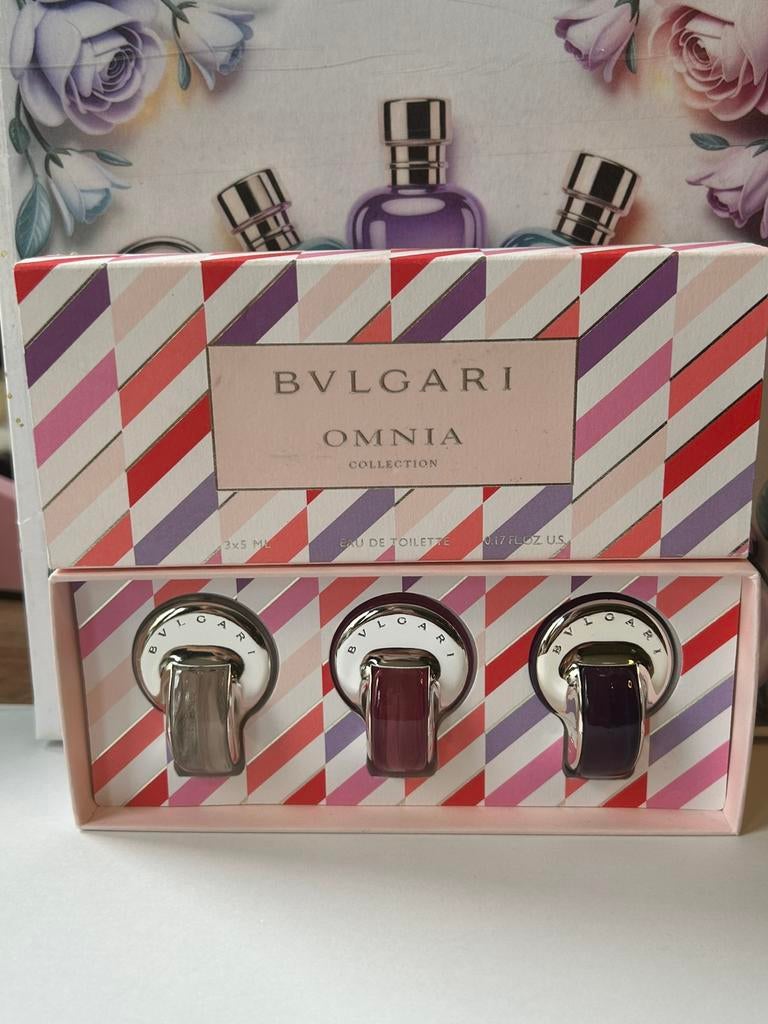 Bvlgari omnia miniature set 3x5 ml, Ophalen of Verzenden, Nieuw, Miniatuur, Gevuld