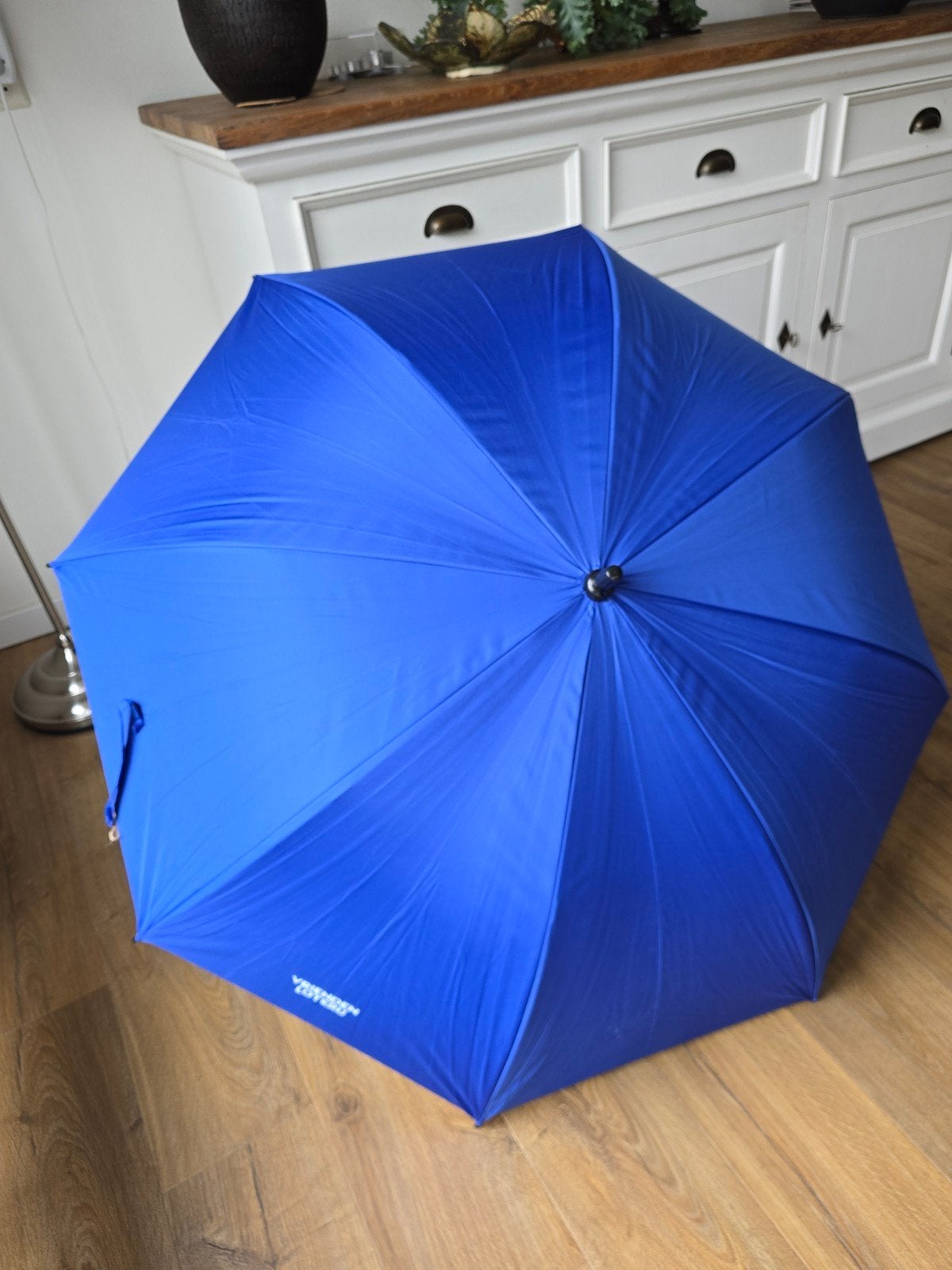 VriendenLoterij Paraplu van Gogh blauw - amandelbloesem, Ophalen of Verzenden, Nieuw, Blauw