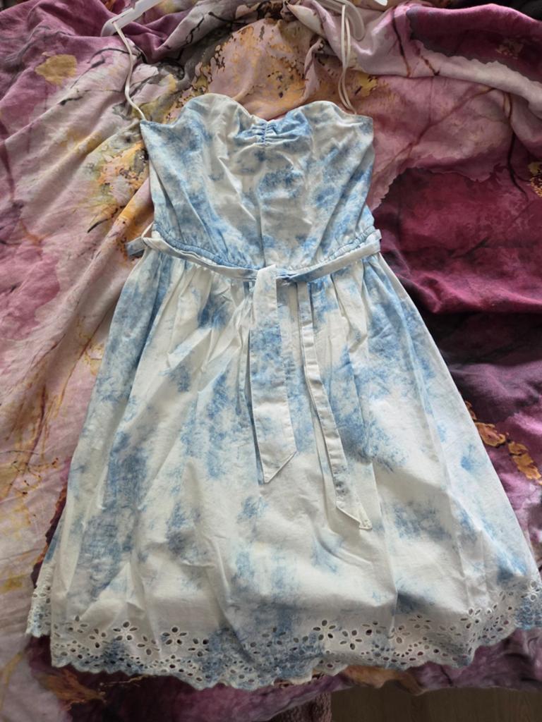 Strapless zomerjurkje (s), Wit, Ophalen of Verzenden, CKH Clockhouse, Maat 36 (S)