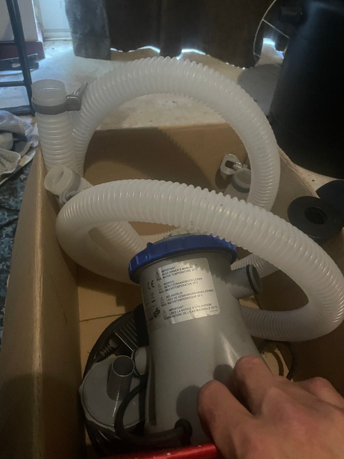 Bestway Flowclear filterpomp met slangen, Ophalen, Gebruikt, Zwembadpomp
