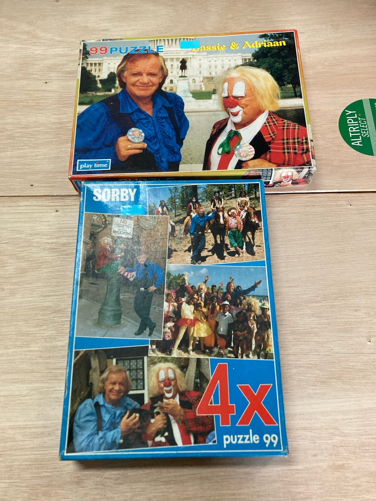 Bassie & Adriaan Puzzels (2 stuks), Ophalen of Verzenden, Meer dan 50 stukjes, Gebruikt, 6 jaar of ouder