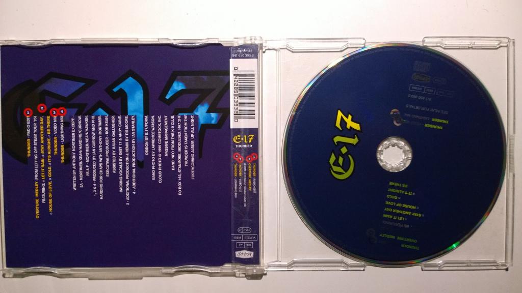 East 17 - Thunder, Maxi-single, Ophalen of Verzenden, Zo goed als nieuw, 1 single