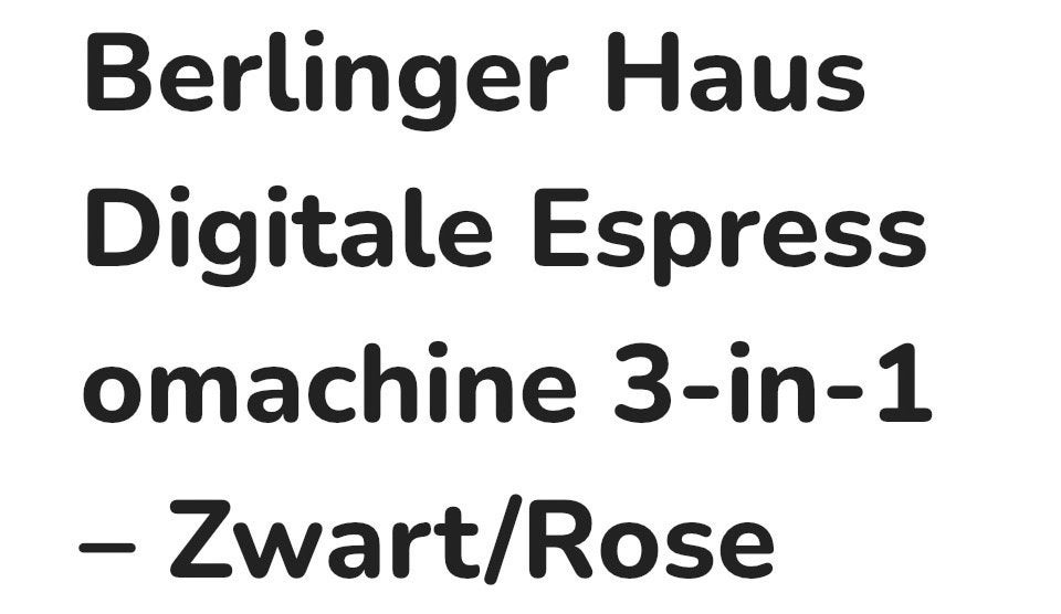 Berliner Haus Digitale Espressomachine 3-in-1 Zwart/Rose, Espresso apparaat, Nieuw, Gemalen koffie, Ophalen of Verzenden