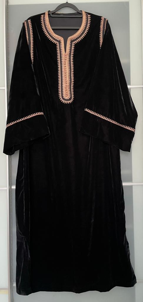 Kaftan/qandoura mobra - Maat M (Nieuw), Maat 38/40 (M), Zwart, Nieuw, Ophalen of Verzenden