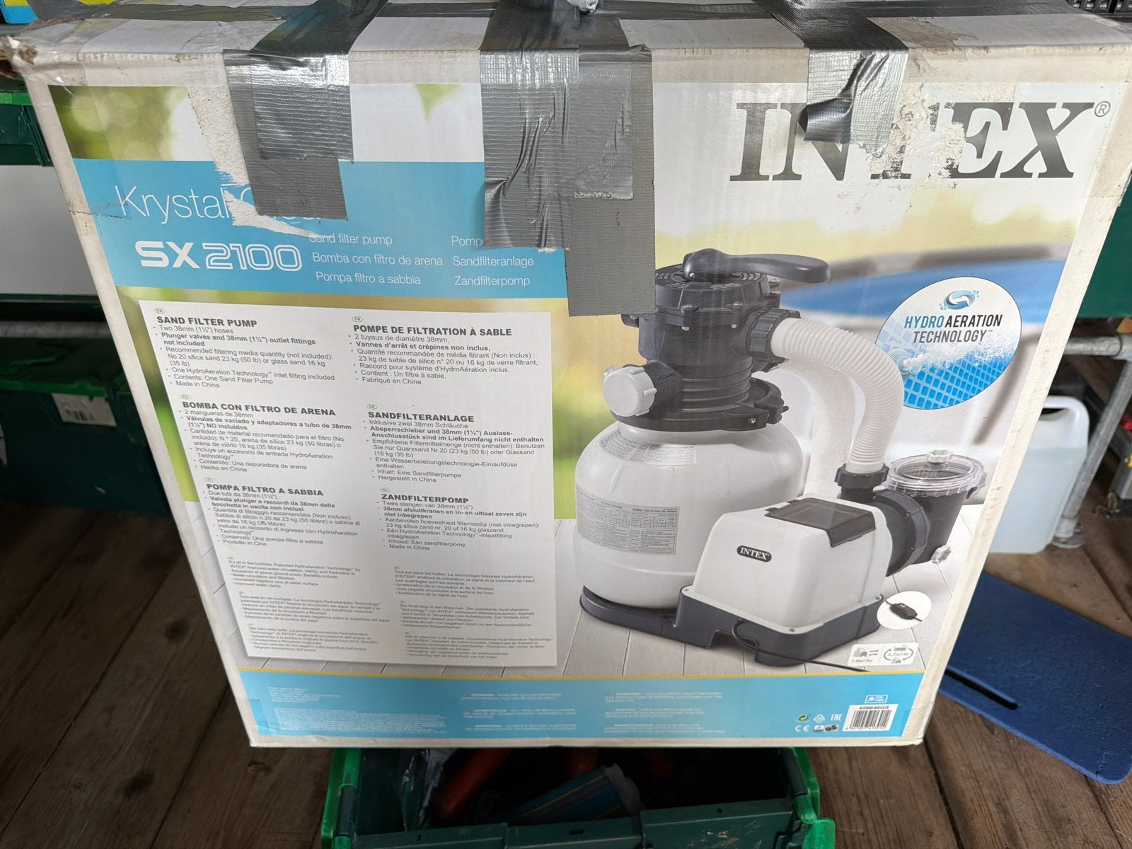 Intex Krystal Clear SX2100 Zandfilterpomp, Tuin en Terras, Ophalen, Nieuw, Zwembadpomp