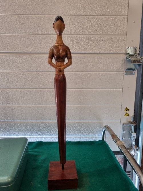 -	 beeld,Sculptuur hoge accent vrouw, Verzamelen, Ophalen of Verzenden
