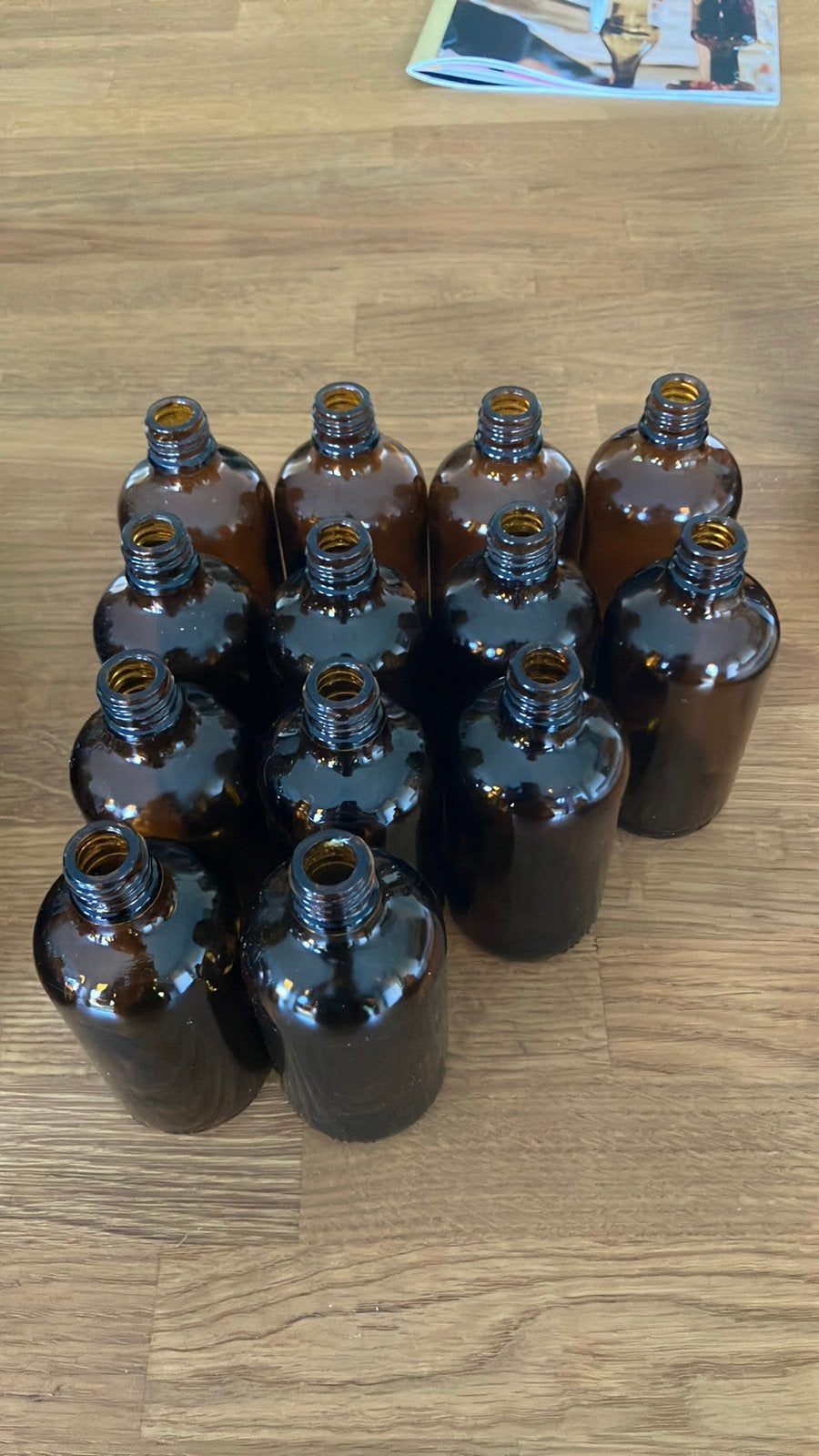 Kleine bruine apothekersflesjes, Ophalen