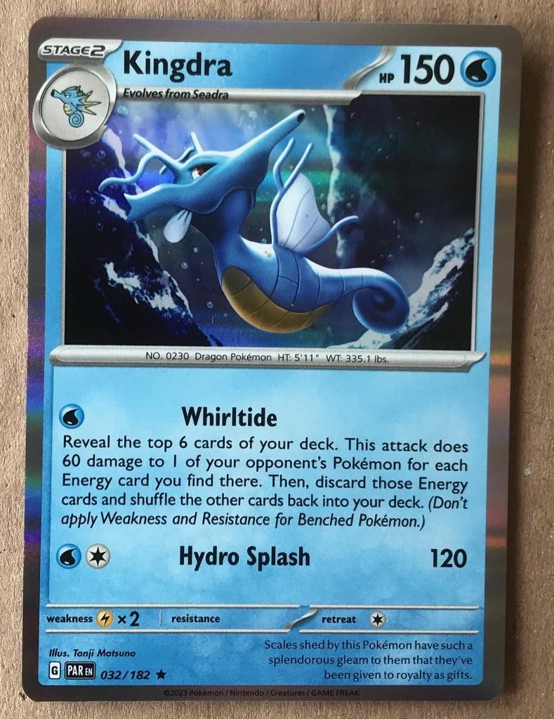 Pokemon - Kingdra (PAR 032) - Holo rare.., Hobby en Vrije tijd, Verzamelkaartspellen | Pokémon, Ophalen of Verzenden, Nieuw, Losse kaart