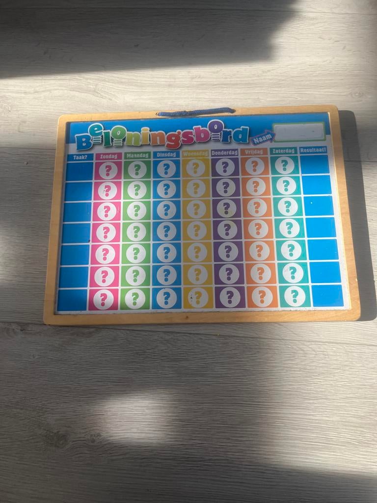 Plan bord, Ophalen
