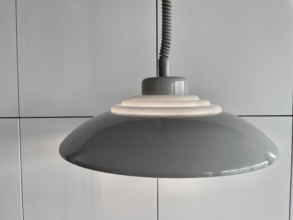 Vintage Italiaans design Lamp Brevettato 1970s, Kunststof, Jaren 70 space age design, Zo goed als nieuw, E27 (groot)