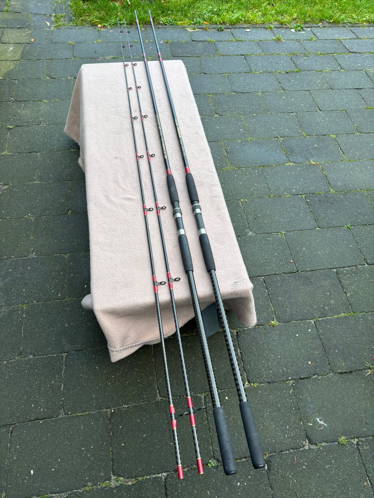2 x silstar gt traverse x carp 12ft 1.75-2lbs karperhengels, Ophalen, Gebruikt, Werphengel