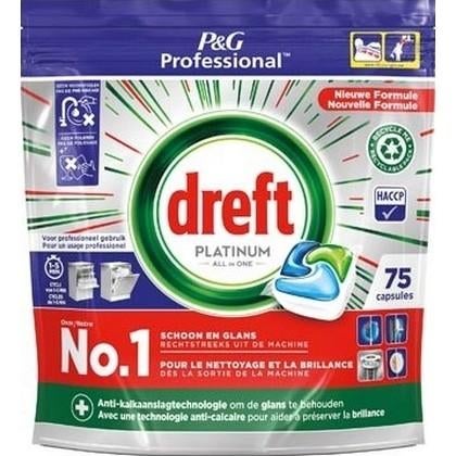 Dreft Vaatwastabs – All in One Platinum 75 stuks, Ophalen of Verzenden, Schoonmaakmiddel