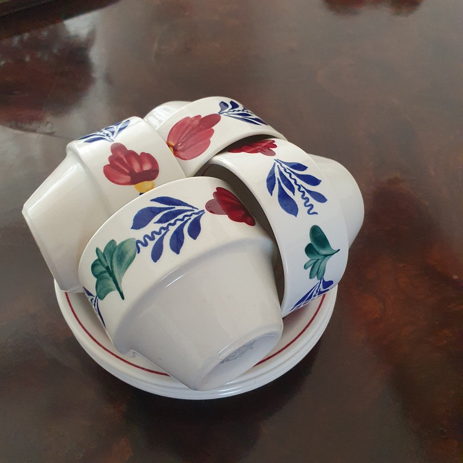 Set van 4 Boch Frères La Louvière kopjes, Antiek en Kunst, Ophalen of Verzenden