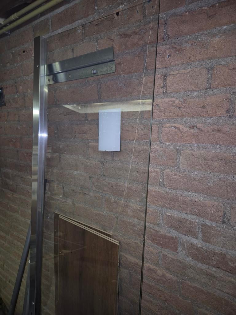 Spatscherm douche Nieuw, Doe-het-zelf en Verbouw, Glas en Ramen, Minder dan 80 cm, Overige typen, Nieuw, Veiligheidsglas