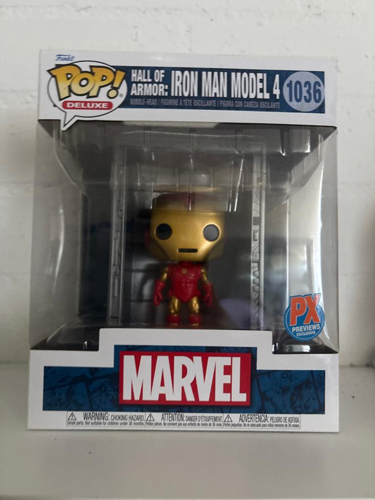 Funko Pop! Deluxe Iron Man Model 4 1036 Hall of Armor, Verzamelen, Poppetjes en Figuurtjes, Ophalen of Verzenden, Nieuw
