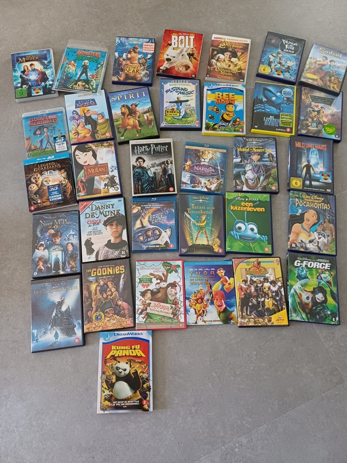 grote collectie Disney, Pixar en andere kinderfilms, Gebruikt, Animatie, Alle leeftijden, Nederlands