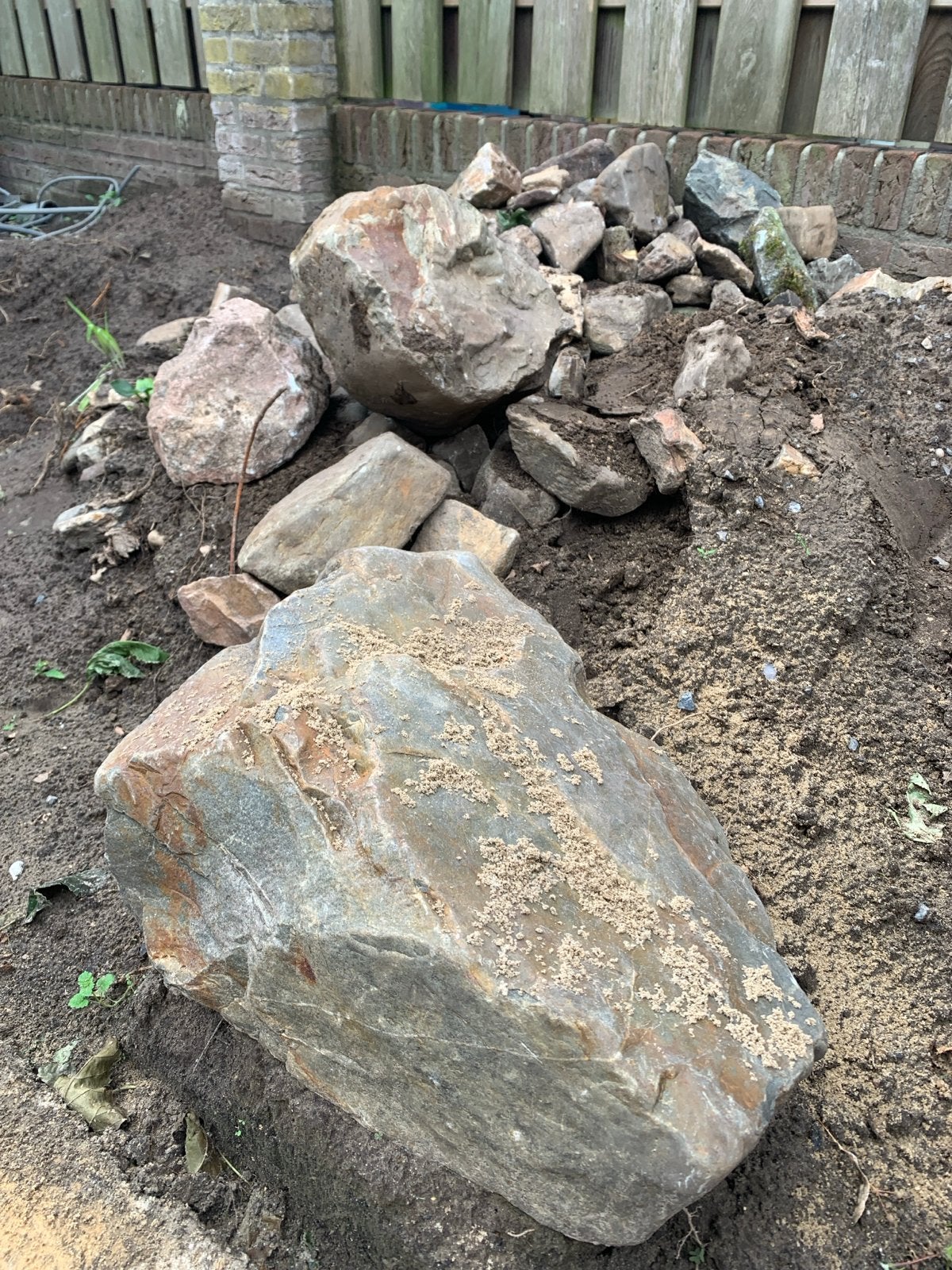Grote en kleine rotsen/maas keien voor tuin of landschap, Tuin en Terras, Grind, Keien en Split, Ophalen, Overige materialen, Gebruikt