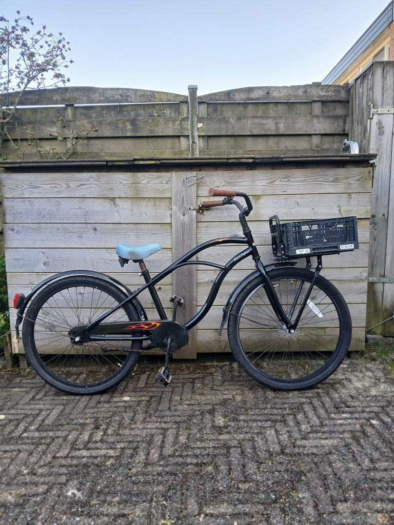 Kinderfiets Popal Black fighter transportfiets 24 inch., Fietsen en Brommers, Ophalen, Zo goed als nieuw, 24 inch