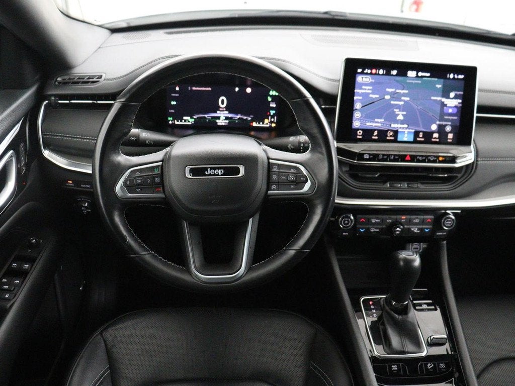 Jeep Compass 4xe 240 Plug-in Hybrid Electric S | Leder | 360, Automaat, Automatische klimaatregeling, 4 cilinders, Wit