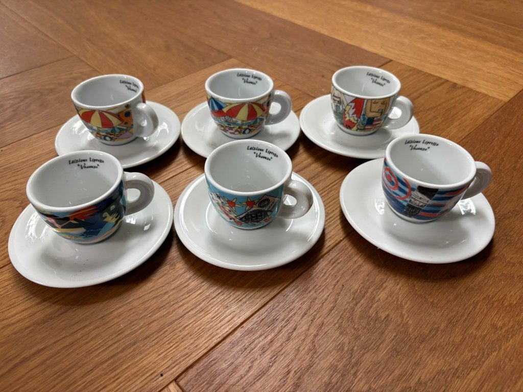 6 espressokopjes kopjes, Nieuw, Ophalen of Verzenden, Overige stijlen, Kop(pen) en/of Schotel(s)