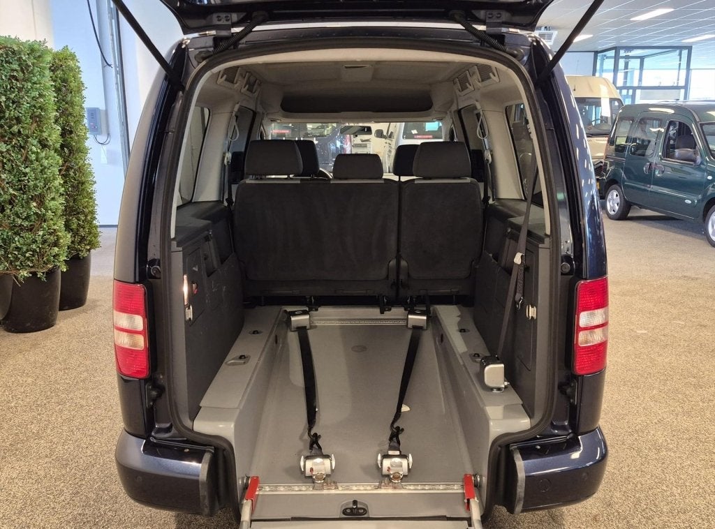 Volkswagen Caddy 1.2 TSI 77KW MAXI COMBI (bj 2013), Auto's, Volkswagen, Zwart, Blauw, Bedrijf, Handgeschakeld