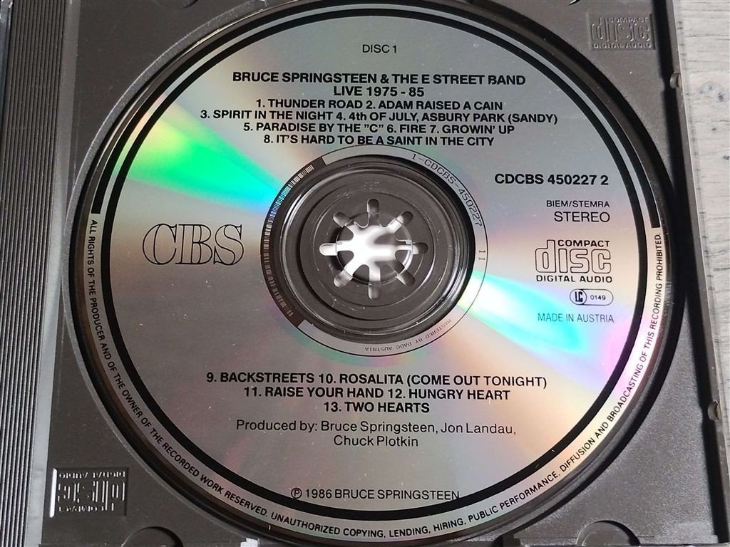 Bruce Springsteen & E Street Band - Live 1975-\'85 Disc 1, Cd's en Dvd's, Ophalen of Verzenden, Zo goed als nieuw, Poprock