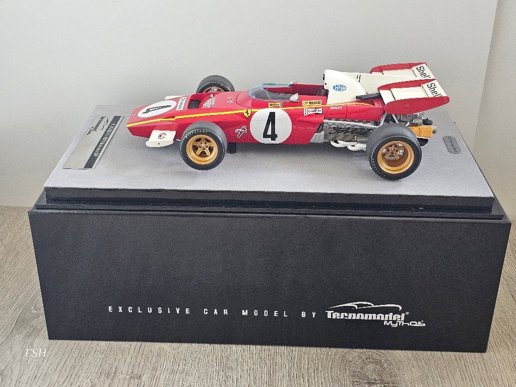 Ferrari 312 B2, Jacky Ickx # 4, GP Monaco 1971. Tecnomodel., Ophalen of Verzenden, Zo goed als nieuw, Auto, Overige merken