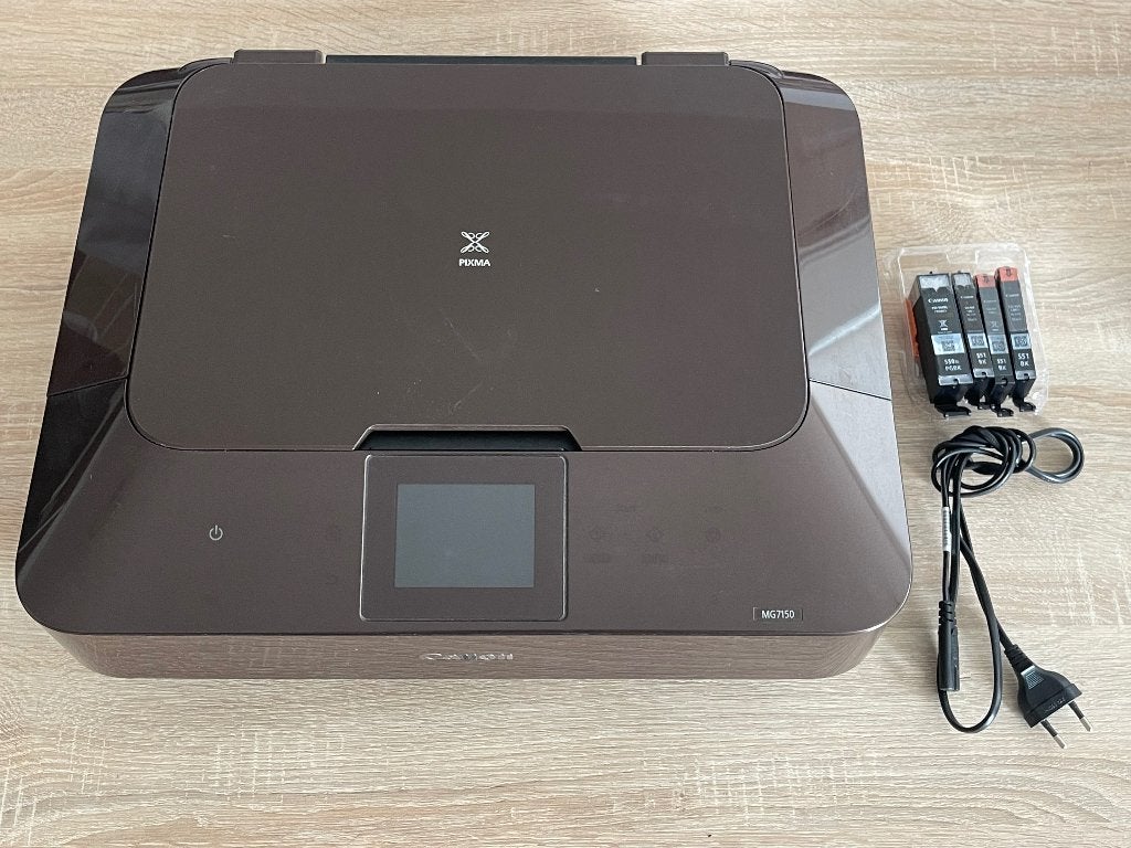 Canon PIXMA MG7150 Printer Scanner WiFi + 4 Nieuwe Inkt, Ophalen, Gebruikt, Canon, Inkjetprinter