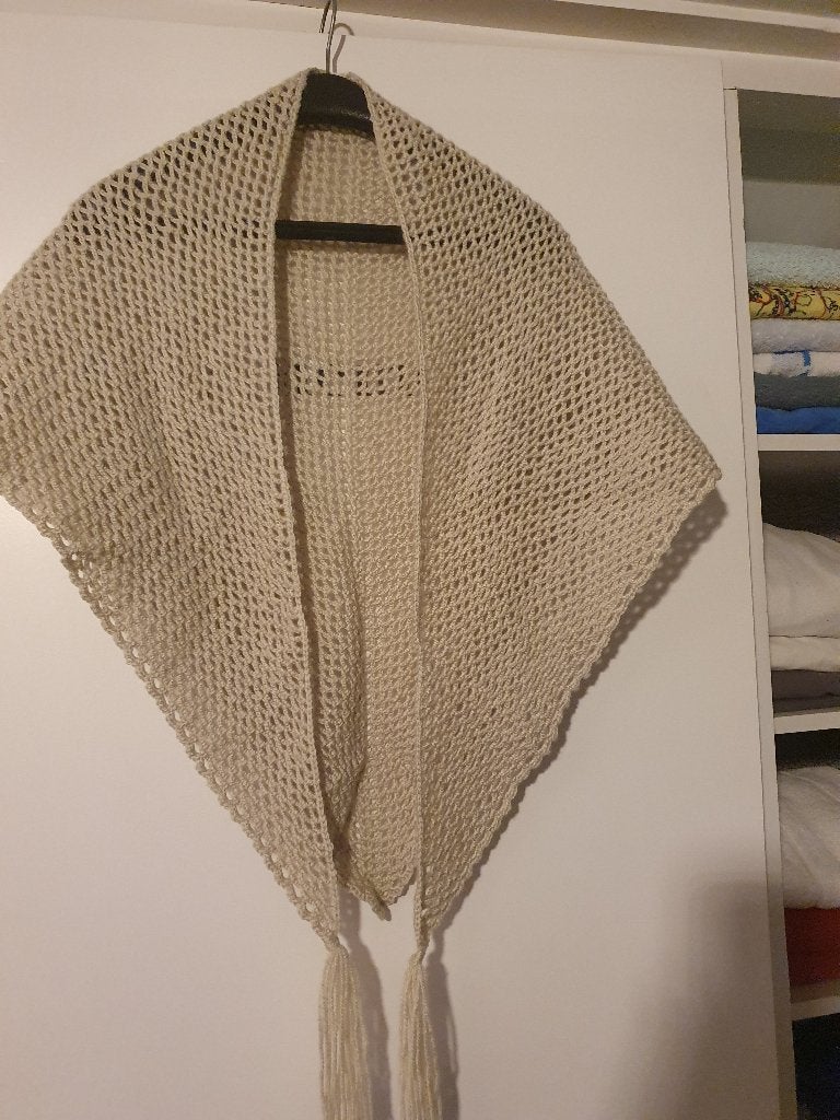 Gehaakte omslagdoek/poncho in maat M, Hobby en Vrije tijd, Breien en Haken, Ophalen, Nieuw, Haken, Overige typen