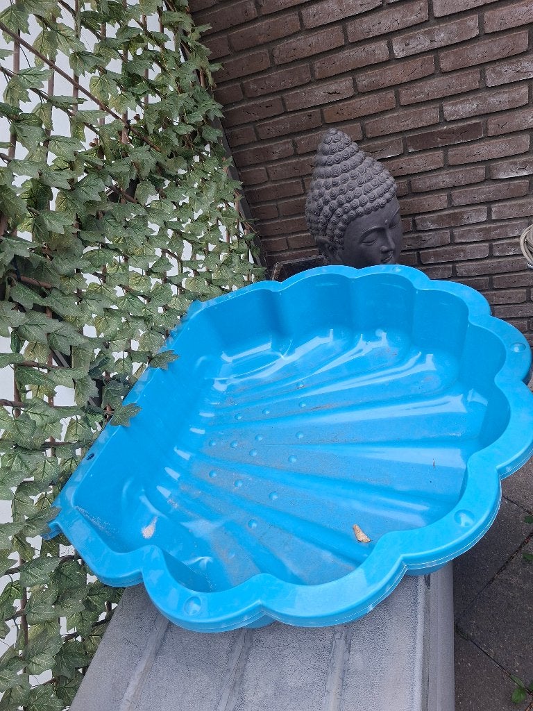 Blauwe schelp zandbak, Kinderen en Baby's, Ophalen, Gebruikt