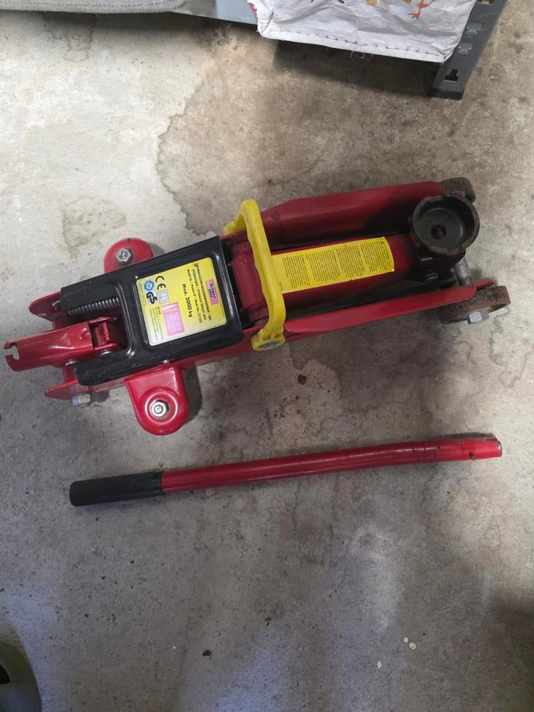 Hydraulische krik - Max 2000kg, Ophalen, Gebruikt, Hydraulisch, Garagekrik