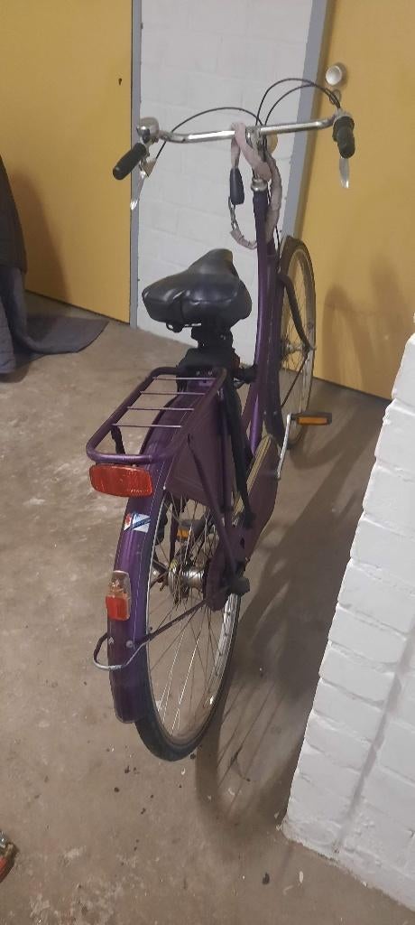 Fiets halleluya, lichtpaars (dames of kind v.a 12 jr), 53 tot 56 cm, Zo goed als nieuw, Trommelrem, Ophalen