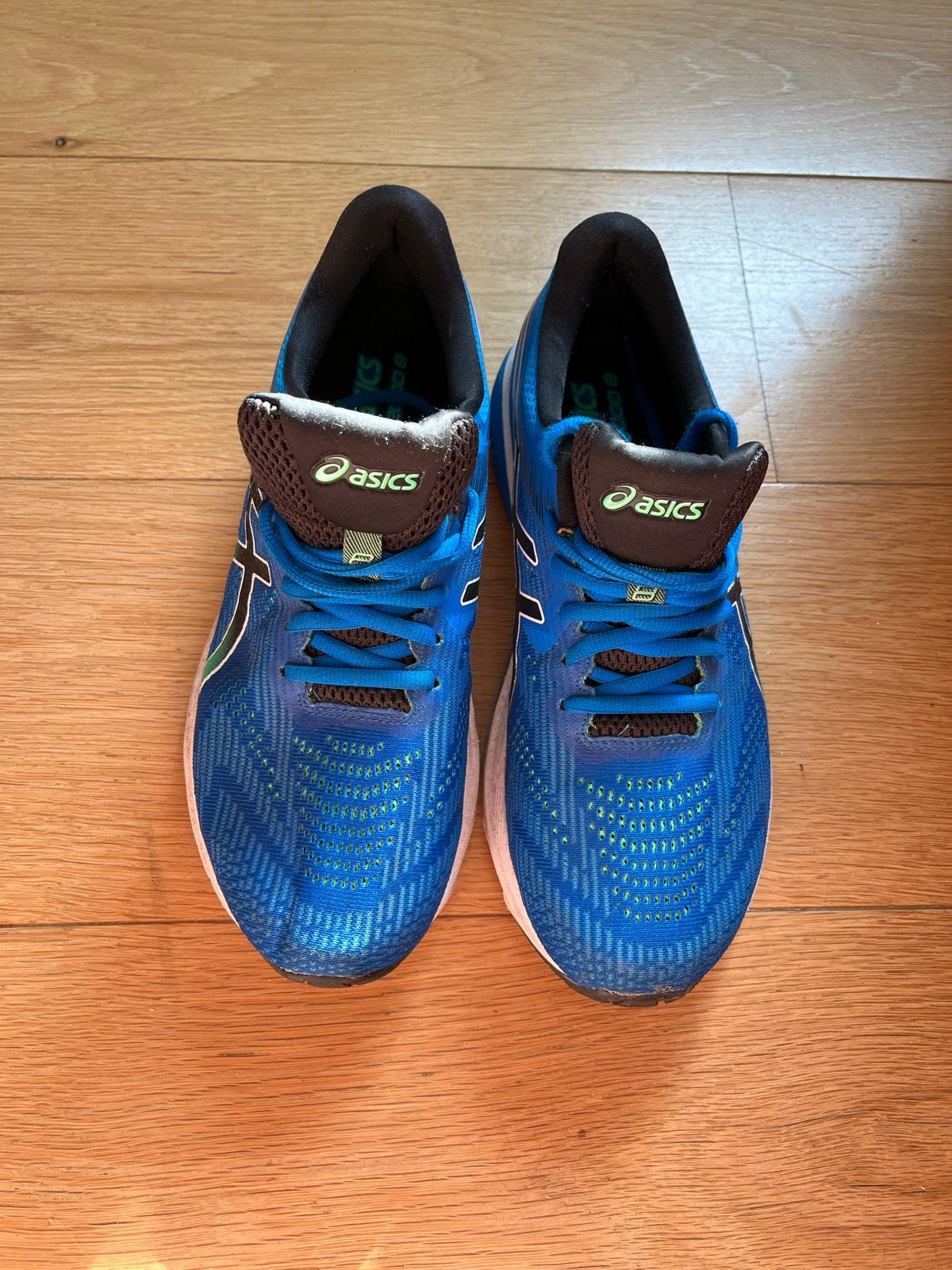 ASICS hardloopschoenen - Blauw - Maat 43,5, Blauw, Overige maten, Ophalen of Verzenden, Zo goed als nieuw