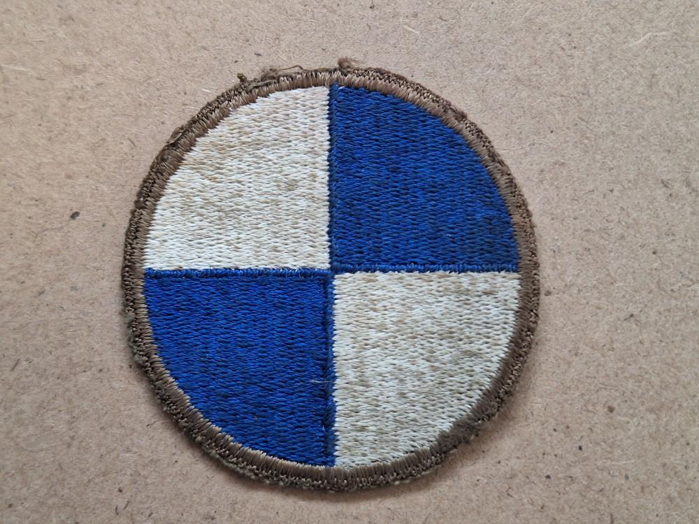 WWII US 4th Corps patch greenback!, Verzenden, Amerika, Embleem of Badge