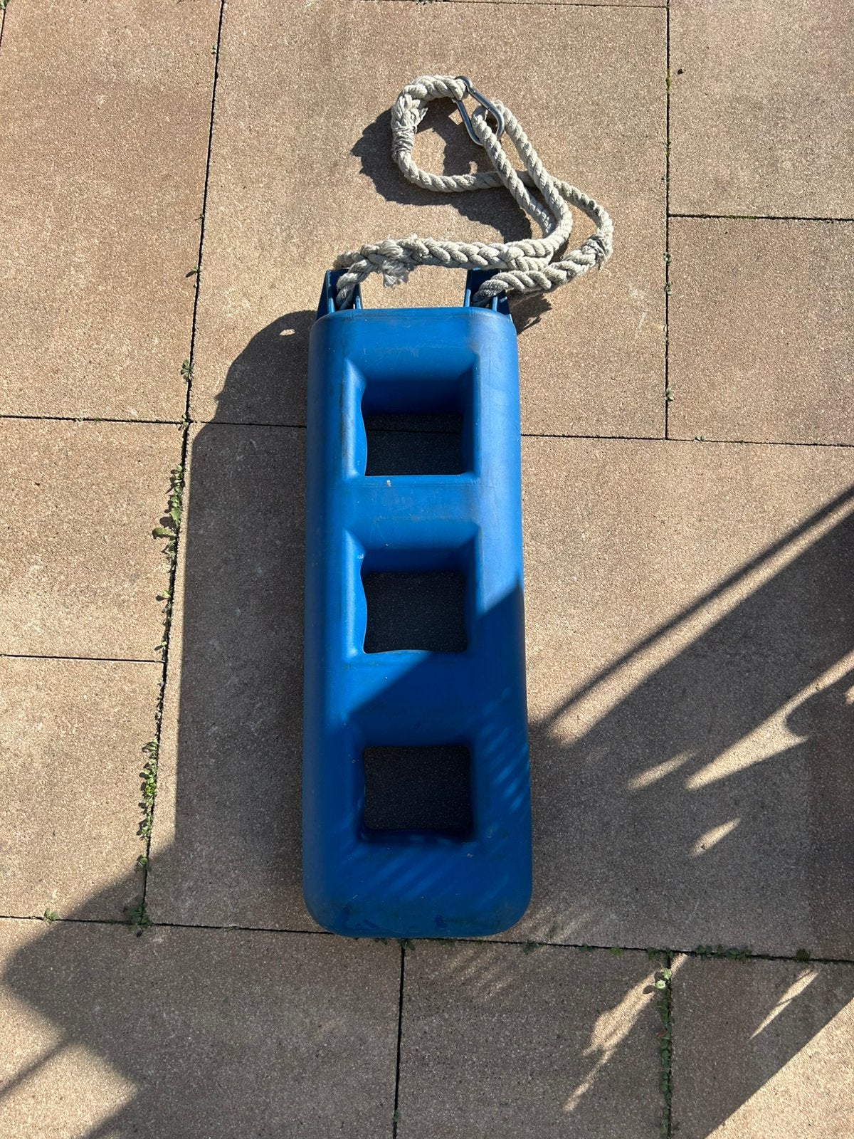 Trapfender 4 treden stoottrap  met touw en karbijn, Ophalen of Verzenden, Zo goed als nieuw, Overige typen