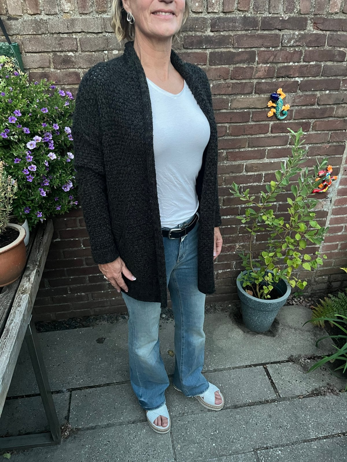 Silvercreek gebreid vest, maat M, Ophalen of Verzenden, Zo goed als nieuw, Maat 38/40 (M), Zwart