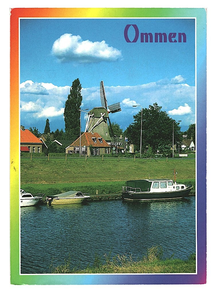 38222 Ommen Ov 80+ _gelopen met mooie zegel Waterland