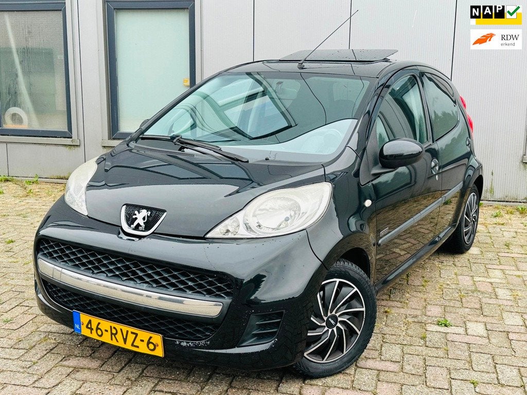 Peugeot 107 1.0-12V Sportium 2E Eigenaar Open Dak Airco Nap, Voorwielaandrijving, Gebruikt, Elektrische ramen, 4 stoelen