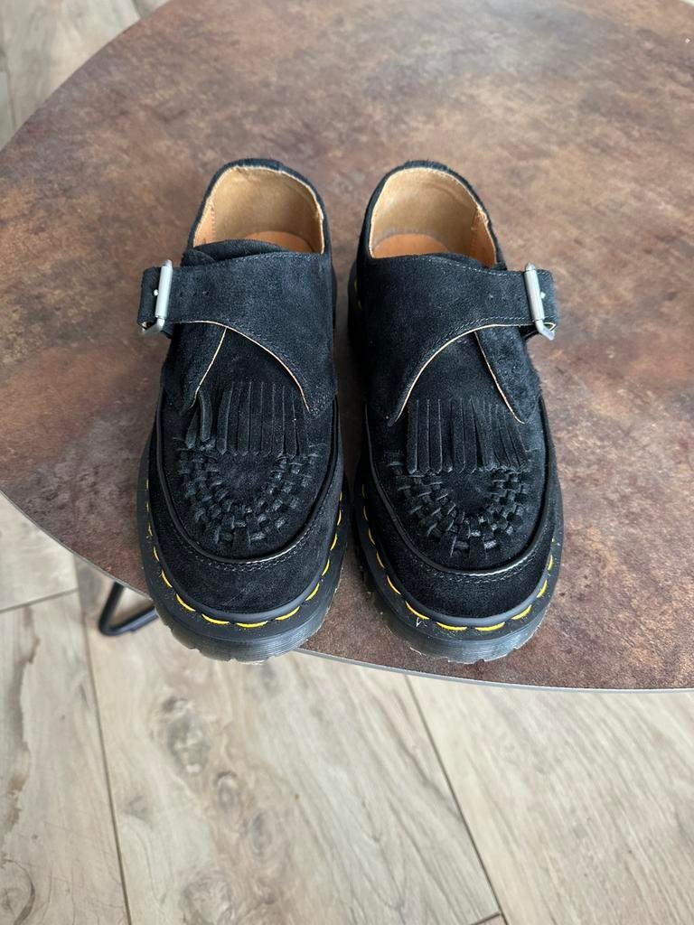 Dr. martens suede loafers 38, Ophalen of Verzenden, Zo goed als nieuw, Zwart, Instappers
