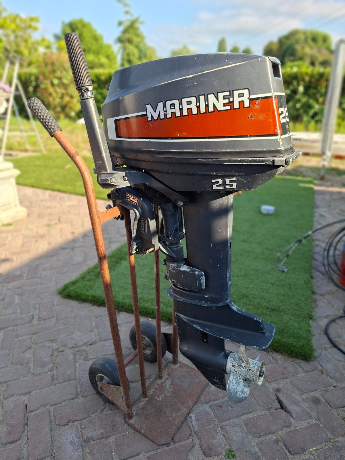 Mariner buitenboordmotor 25 pk, Ophalen, Gebruikt