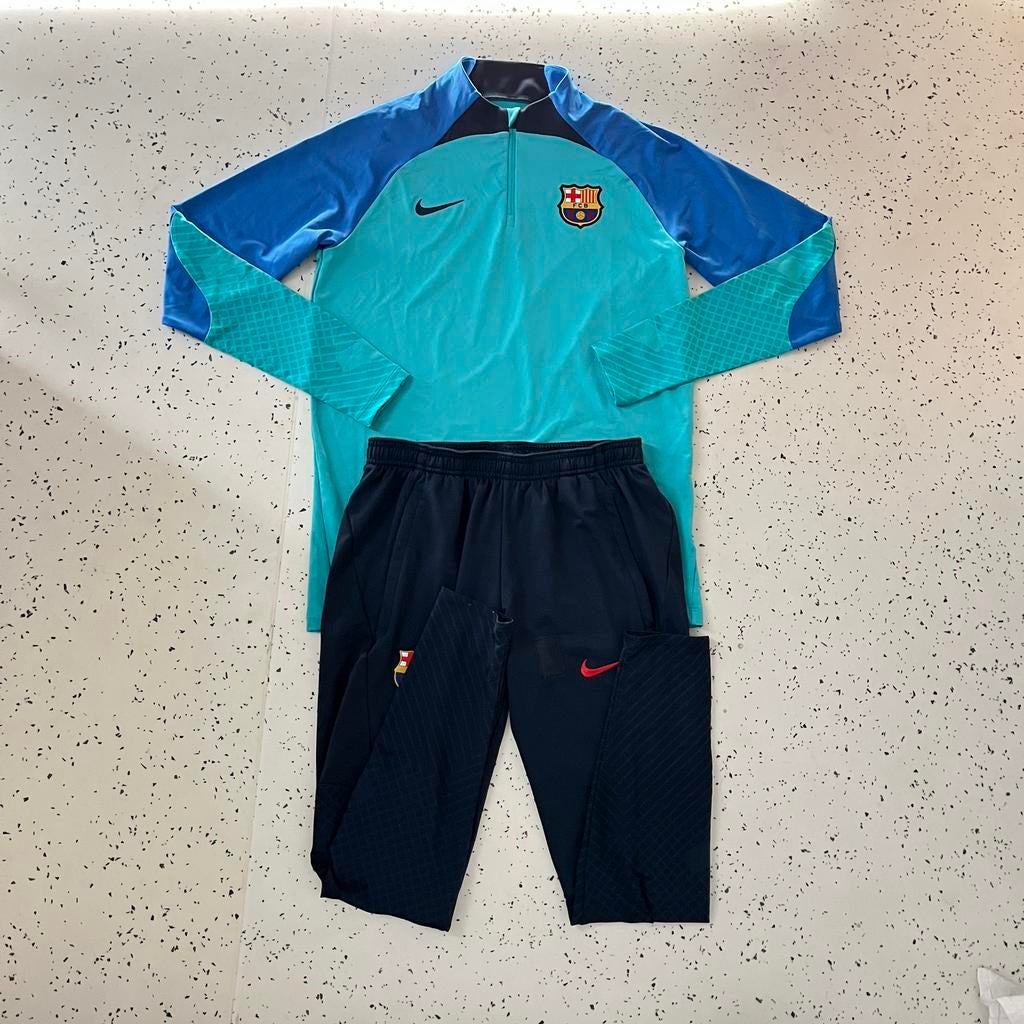 FC Barcelona Trainingspak Maat M Authentiek Nike, Zwart, Ophalen of Verzenden, Zo goed als nieuw, Voetbal