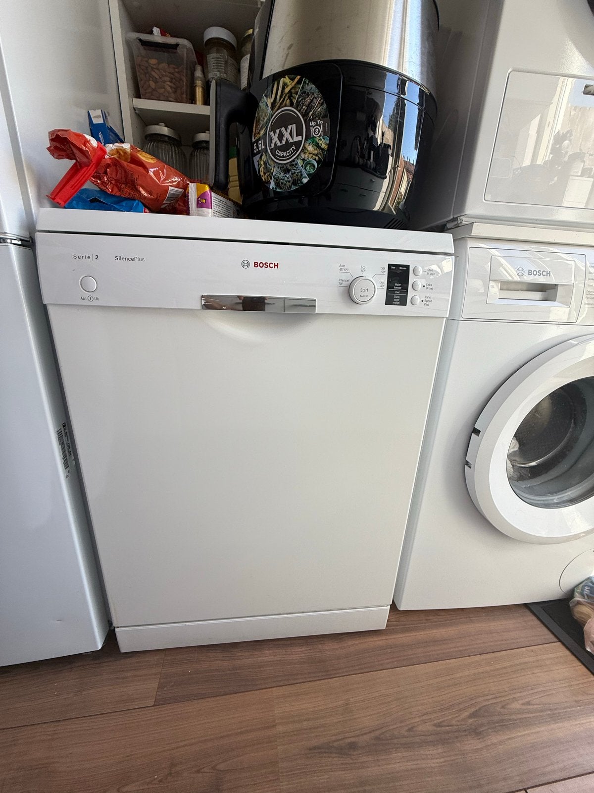 Bosch Serie 2 SilencePlus Vrijstaande Vaatwasser, Witgoed en Apparatuur, Ophalen, Gebruikt, 60 cm of meer, Eco programma
