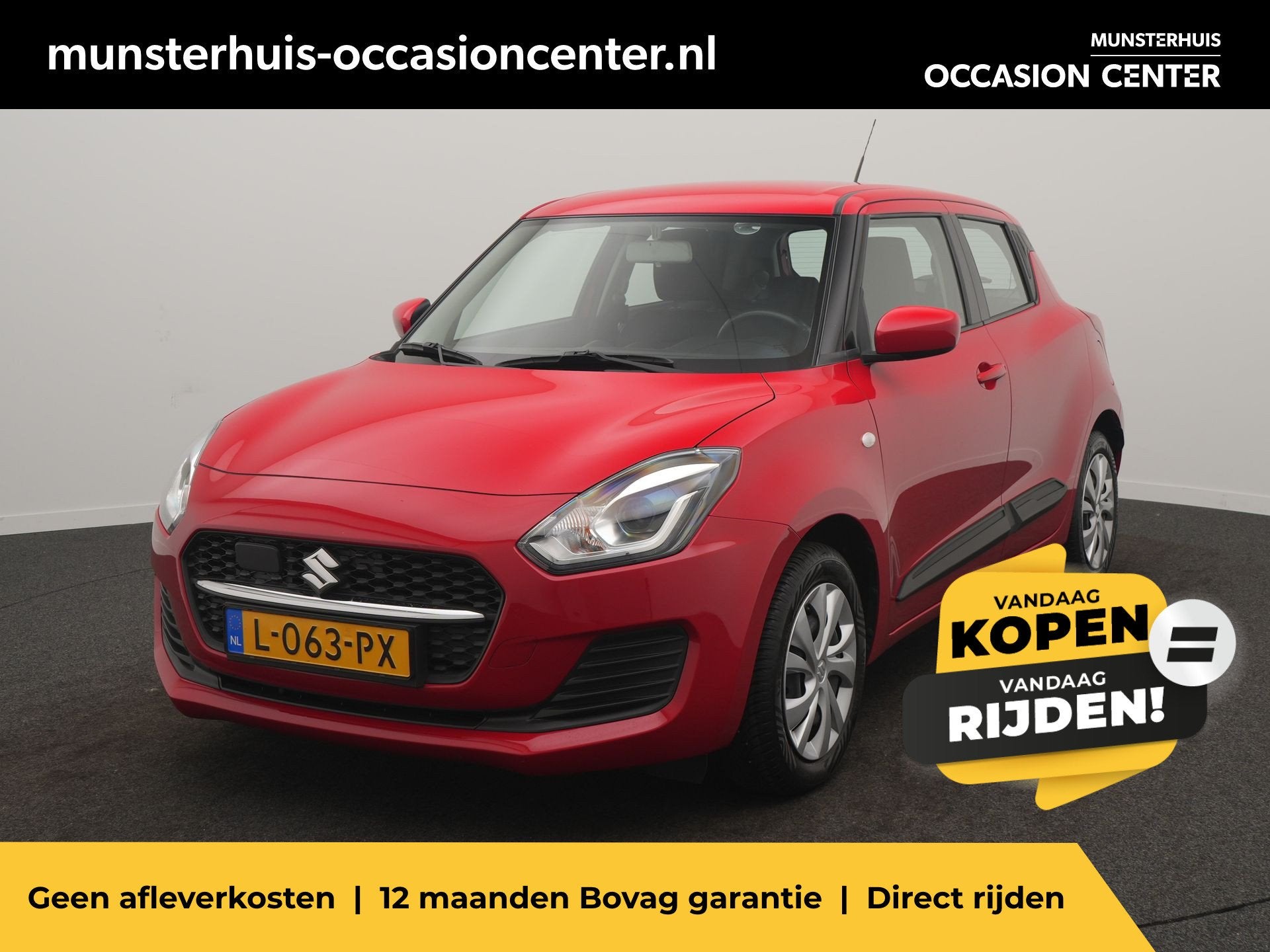 Suzuki Swift 1.2 Comfort Smart Hybrid - RIJKLAARPRIJS - All, Auto's, Suzuki, 12 maanden, Stof, Gebruikt, 4 cilinders