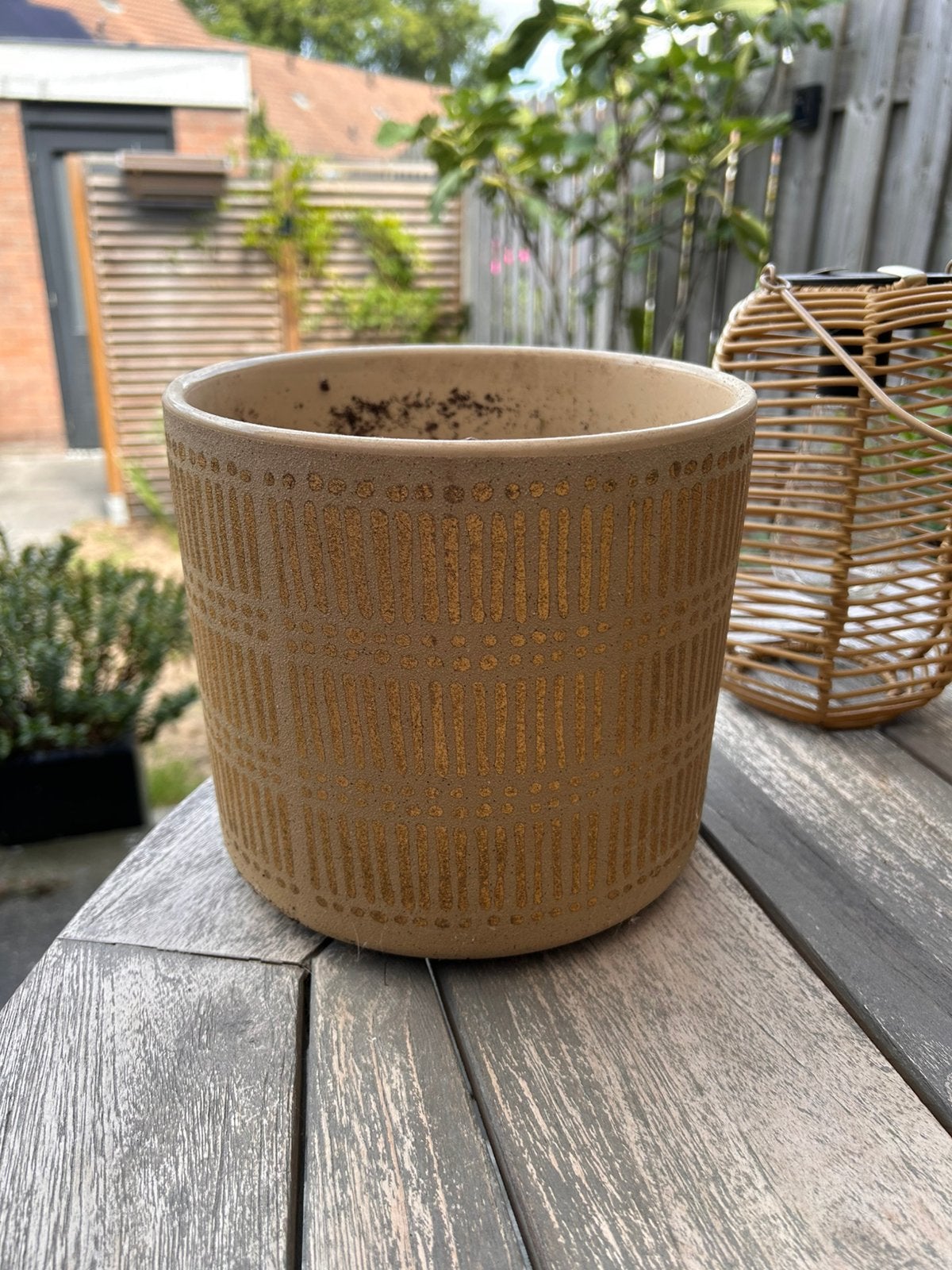 Bloem pot binnen, Tuin en Terras, Ophalen, Steen, Rond, Binnen