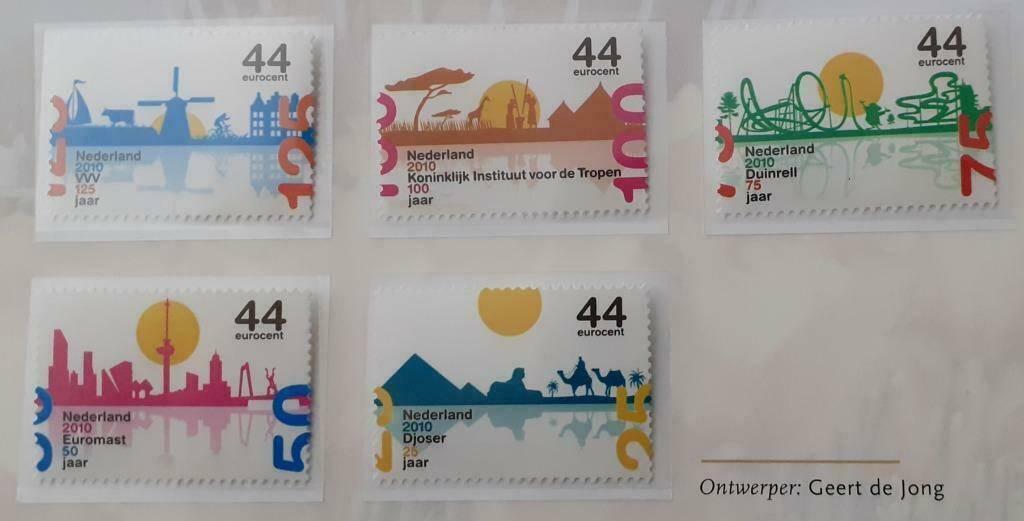 NVPH 2708-2712 Jubileumpostzegels - 2010, Verzenden, Na 1940, Postfris