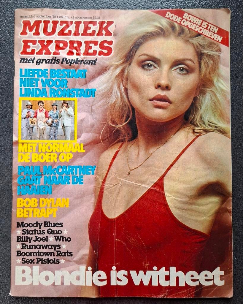 Muziek Expres September 1978 Maandblad Vintage ( Compleet), Ophalen of Verzenden, 1960 tot 1980, Tijdschrift